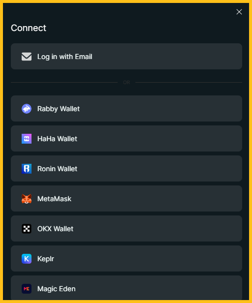 Truy cập Hyperliquid và kết nối ví Metamask