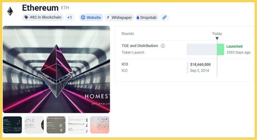 Đợt ICO của Ethereum vào năm 2014 