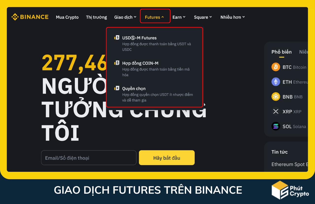 Giao dich futures tren Binance