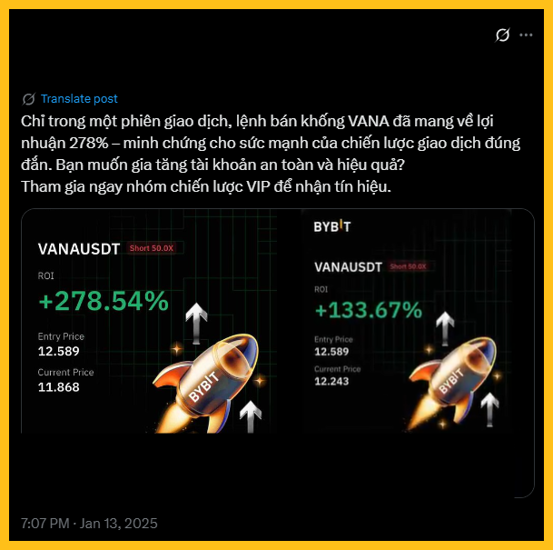 KOL khoe lệnh call kèo