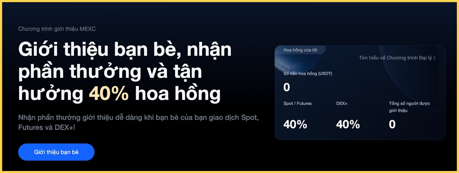 Chương Trình Referral - Kiếm tiền bền vững trên MEXC