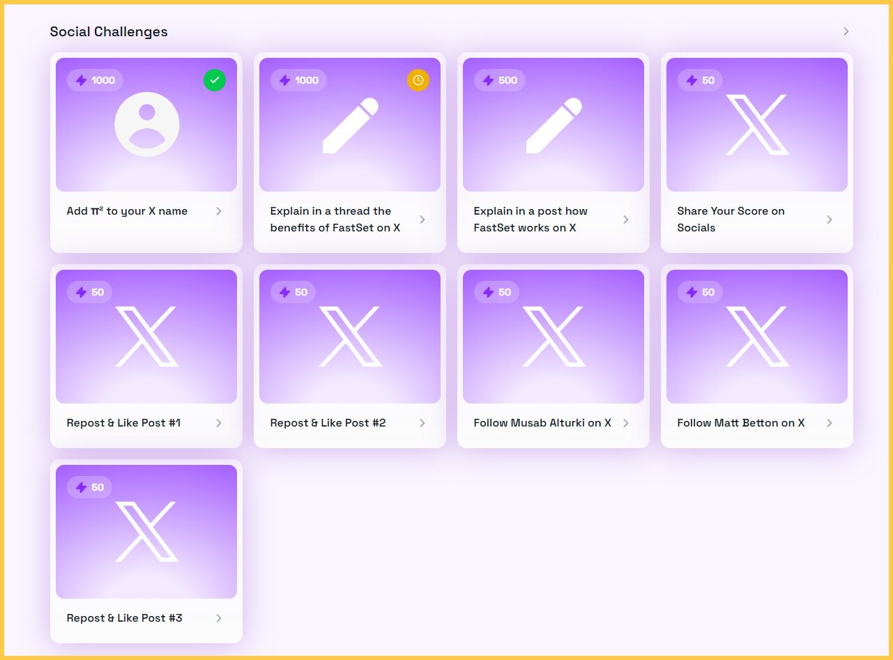 Hoàn thành các nhiệm vụ social 