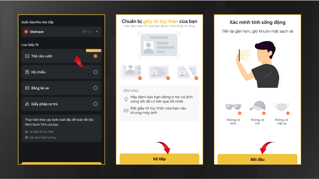 Nhập giấy tờ Bybit