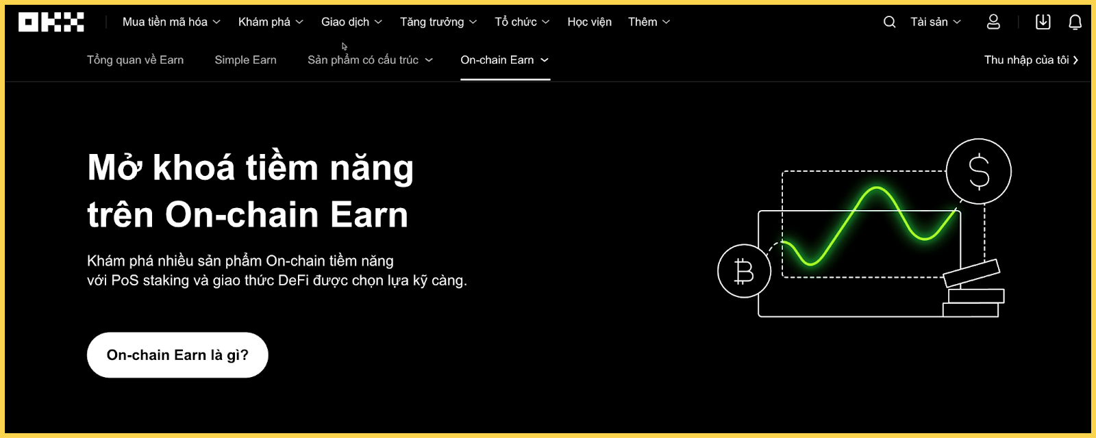 Staking trên OKX
