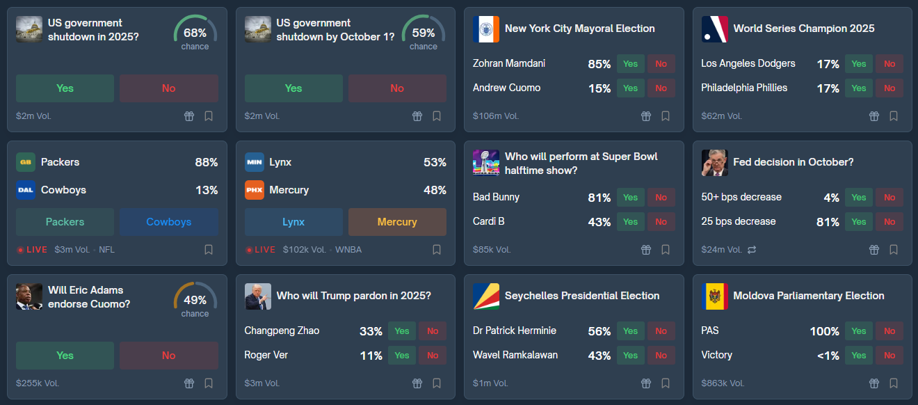 Đặt cược trên Polymarket