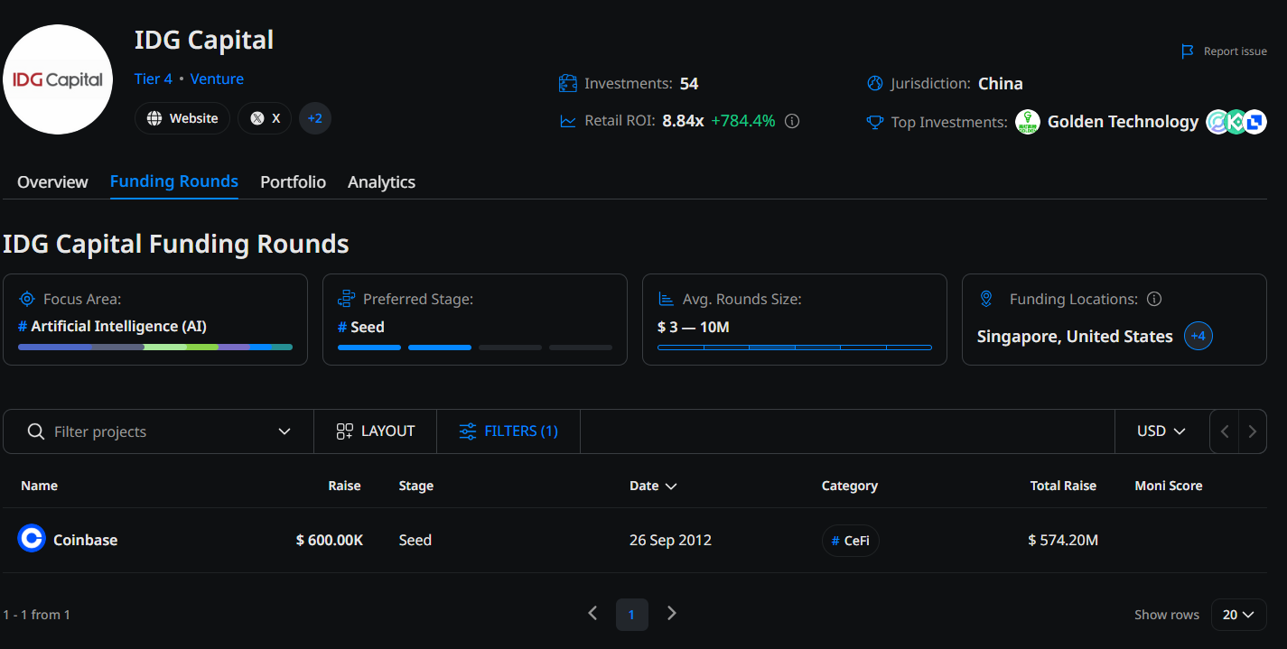 IDG Capital đầu tư vòng angel vào Coinbase