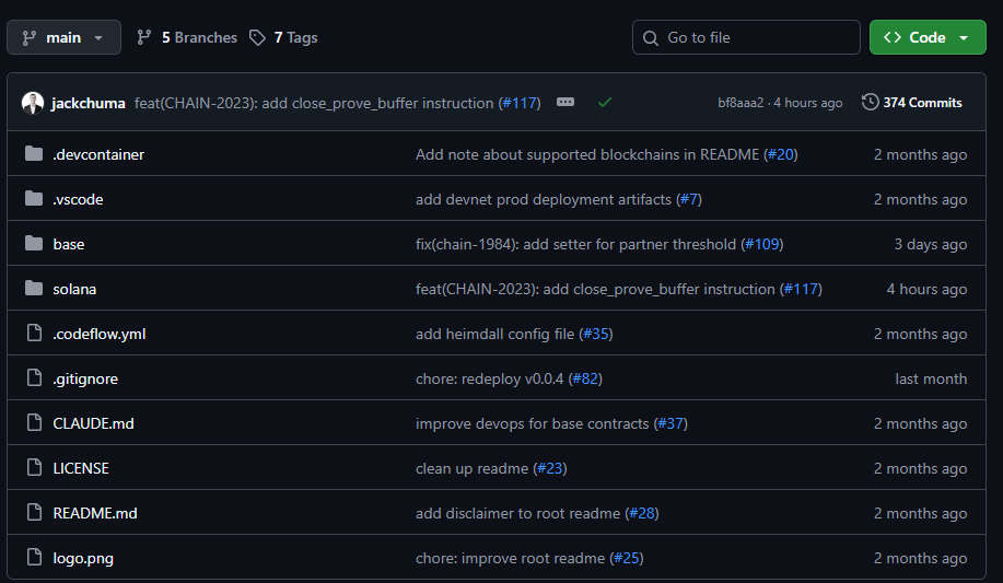 Mã nguồn mở của cầu Base-Solana trên Github