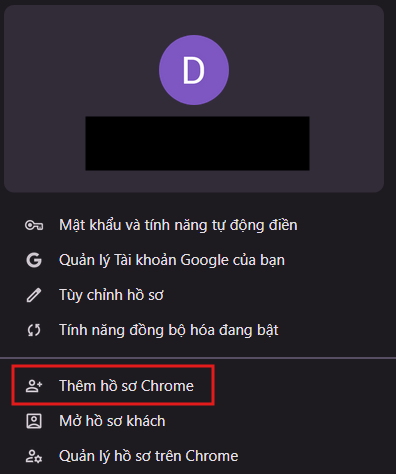 Tạo nhiều hồ sơ riêng biệt trên trình duyệt