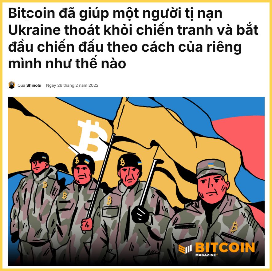 Bitcoin giúp người dân Nga giữa chiến tranh