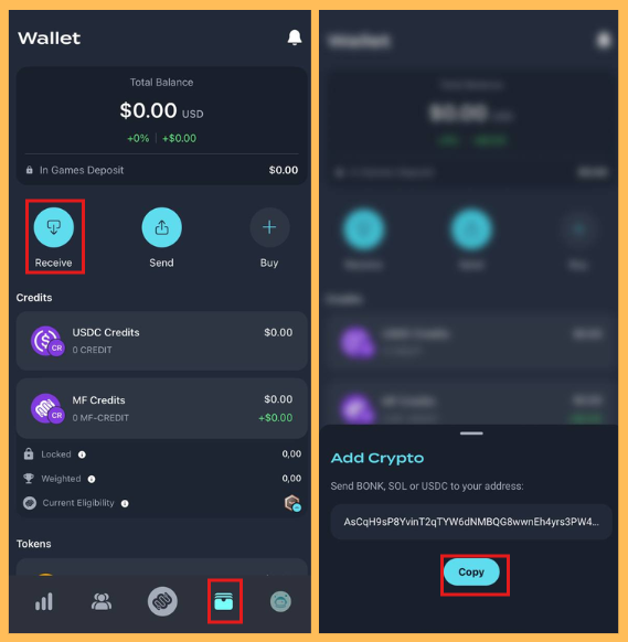 Nạp tiền vào ví