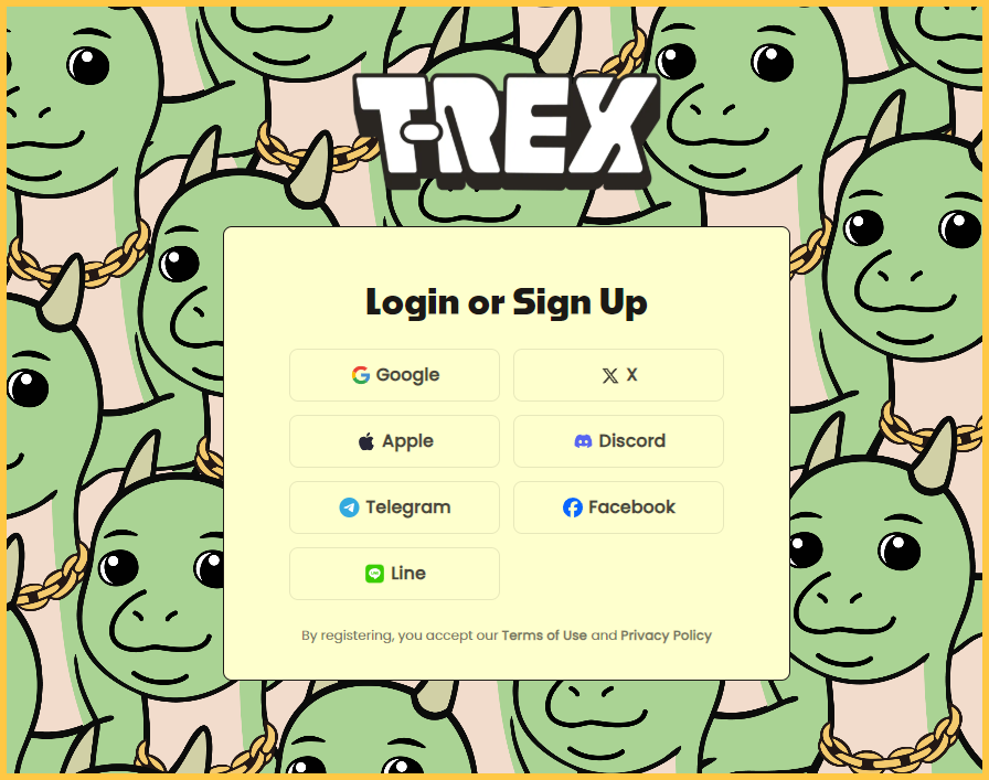 Tạo tài khoản T-REX