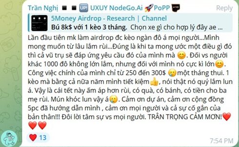 Thành viên 5 Phút Crypto ăn kèo Movement