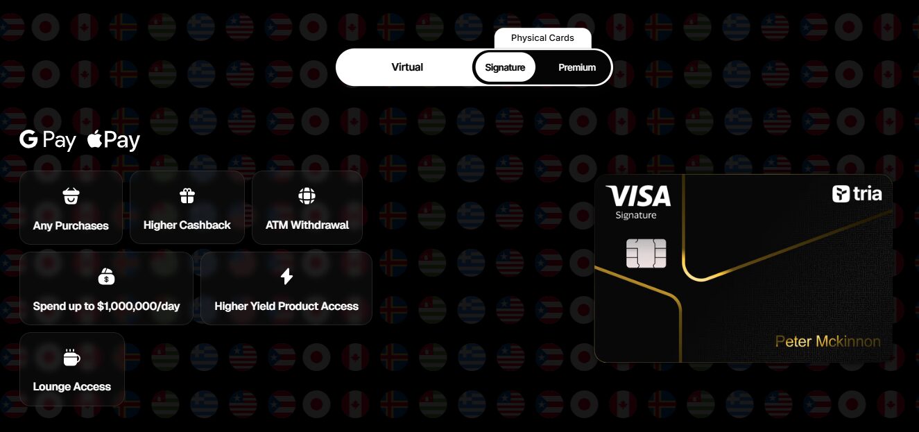 Thẻ visa của Tria