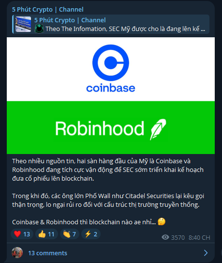 Theo dõi group 5 Phút Crypto