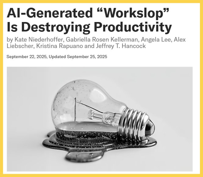 “Workslop” do AI tạo ra đang phá hủy năng suất