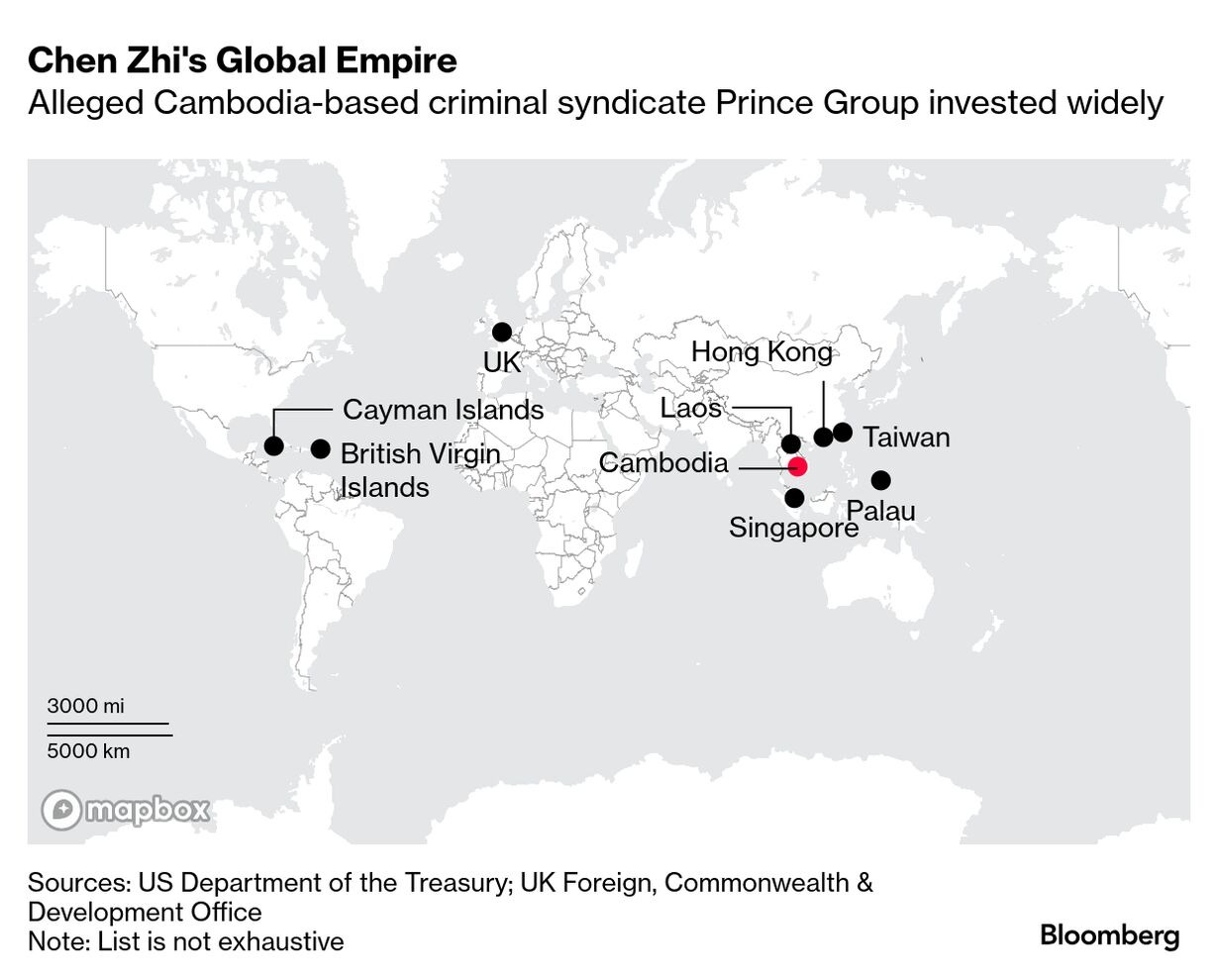 Chen Zhi đầu tư khắp nơi để rửa tiền