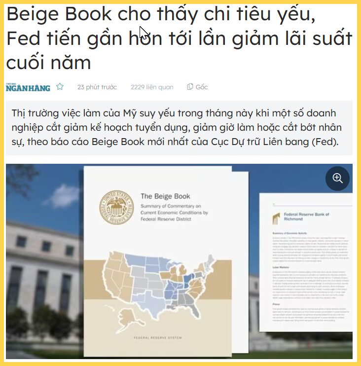 FED beige book tháng 11