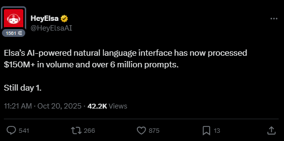 Ghi nhan ve so cau lenh va khoi luong giao dich cua HeyElsa