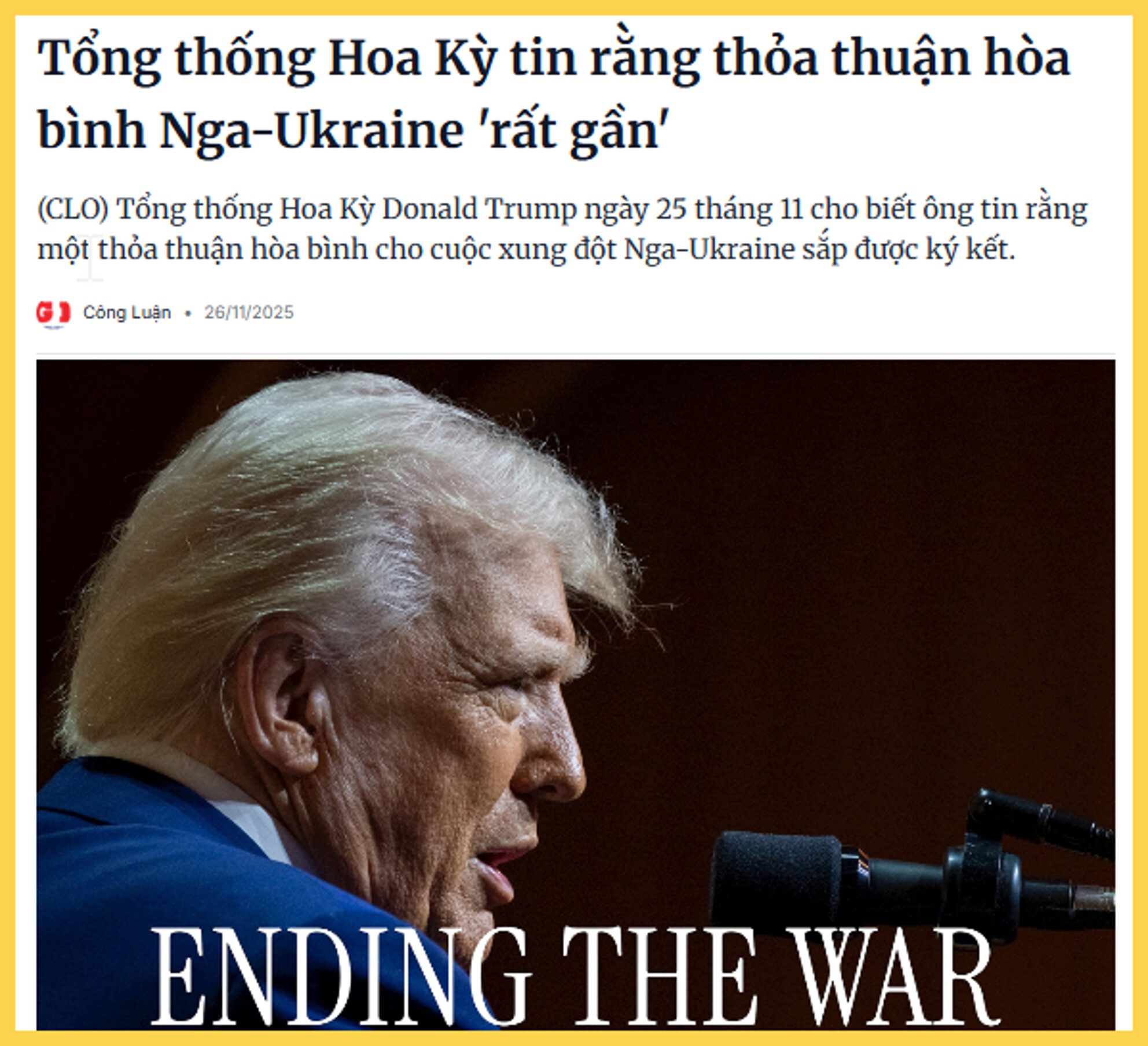 Hòa bình Nga Ukraine có tiến triển
