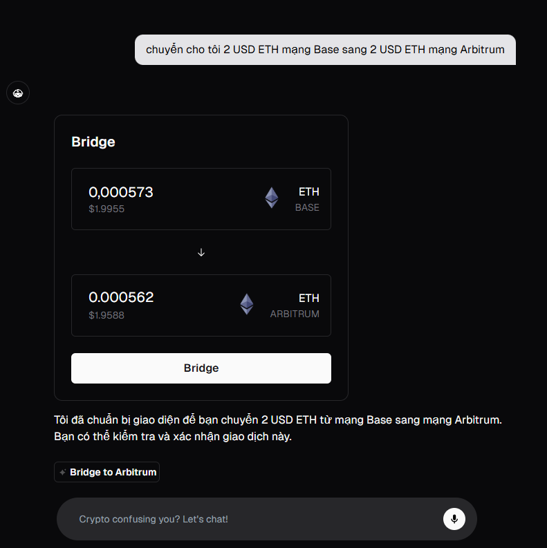 Sử dụng câu lệnh để giao dịch 