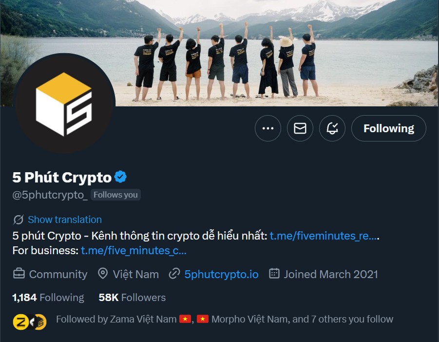 Kênh hướng dẫn airdrop của 5 Phút Crypto