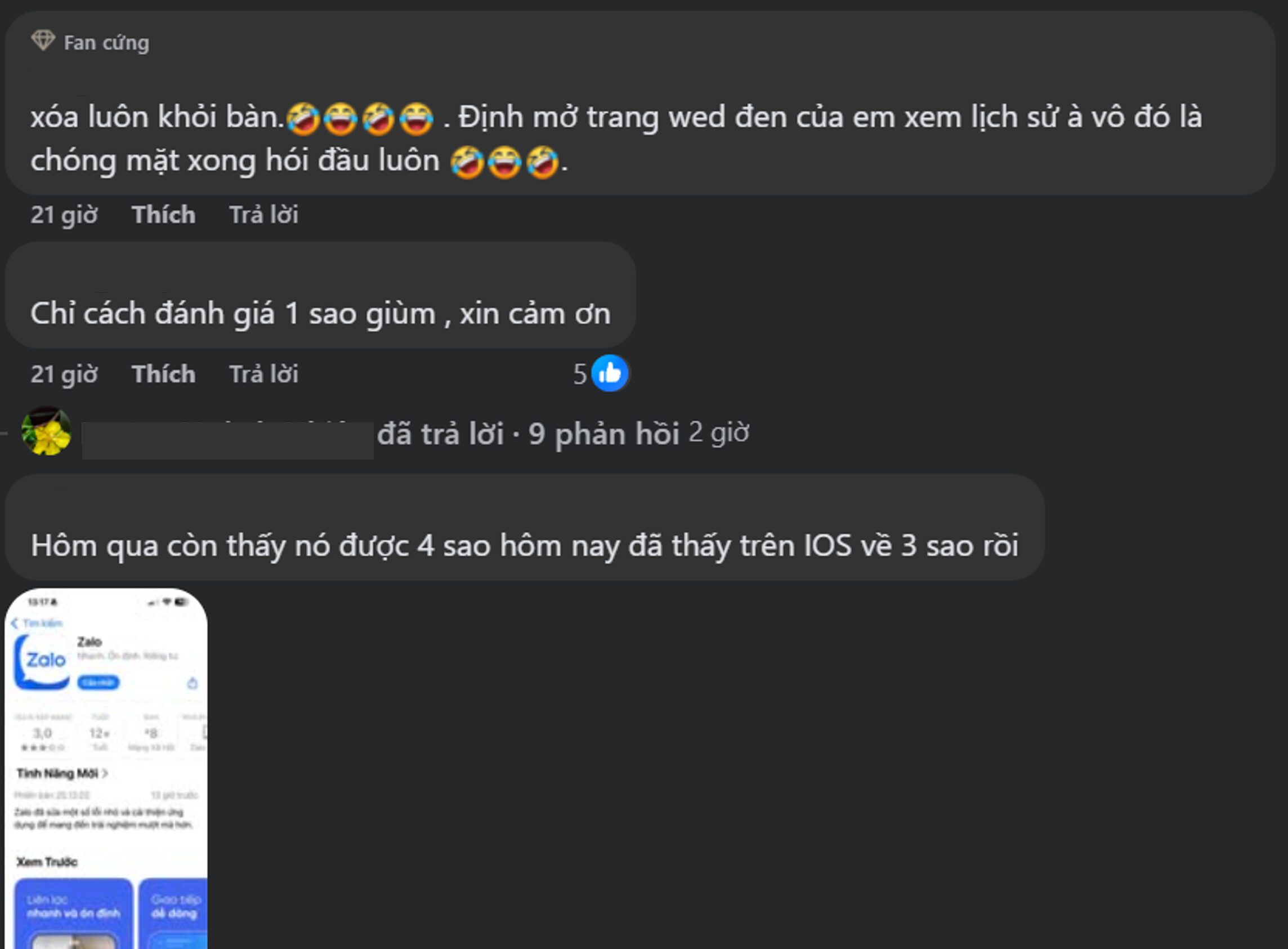 Zalo bị tẩy chay