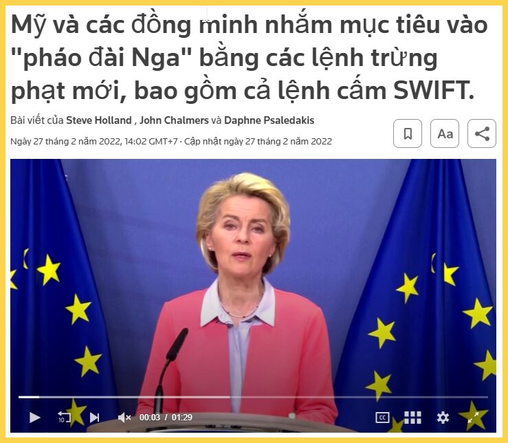 Phuong Tay ra don trung phat nham vao Nga tu nam 2022