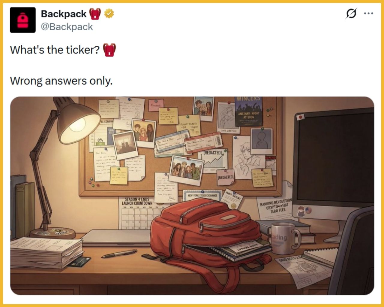 Backpack úp mở việc ra mắt token