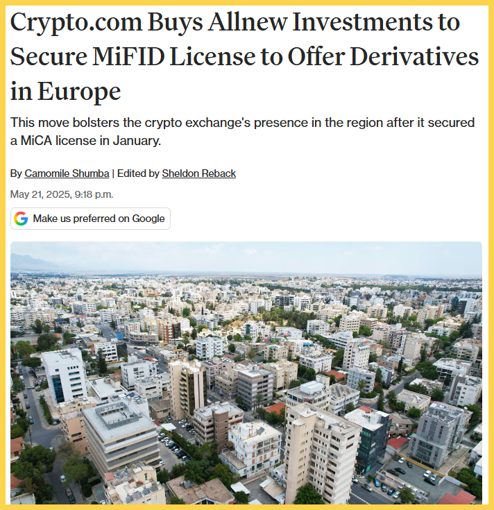 Các sàn xin giấy phép MiFID để triển khai phái sinh tại châu Âu