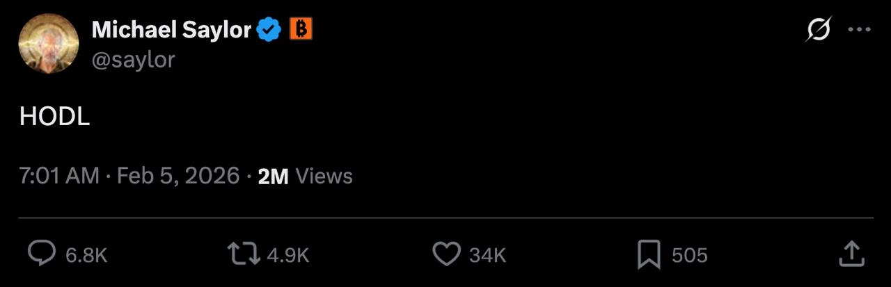Michael Saylor HODL trấn an nhà đầu tư