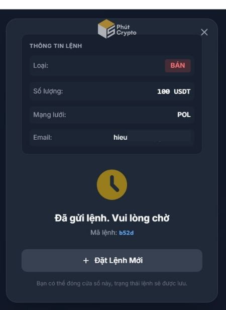 Đợi trung gian xác nhận lệnh MIMO