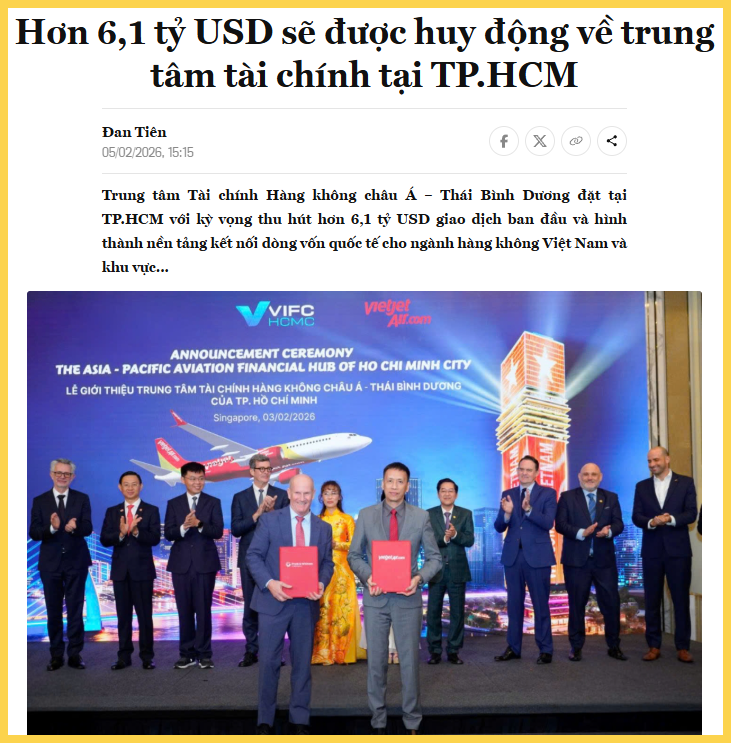 Hơn 6,1 tỷ USD được huy động về Trung tâm tài chính tại TP.HCM