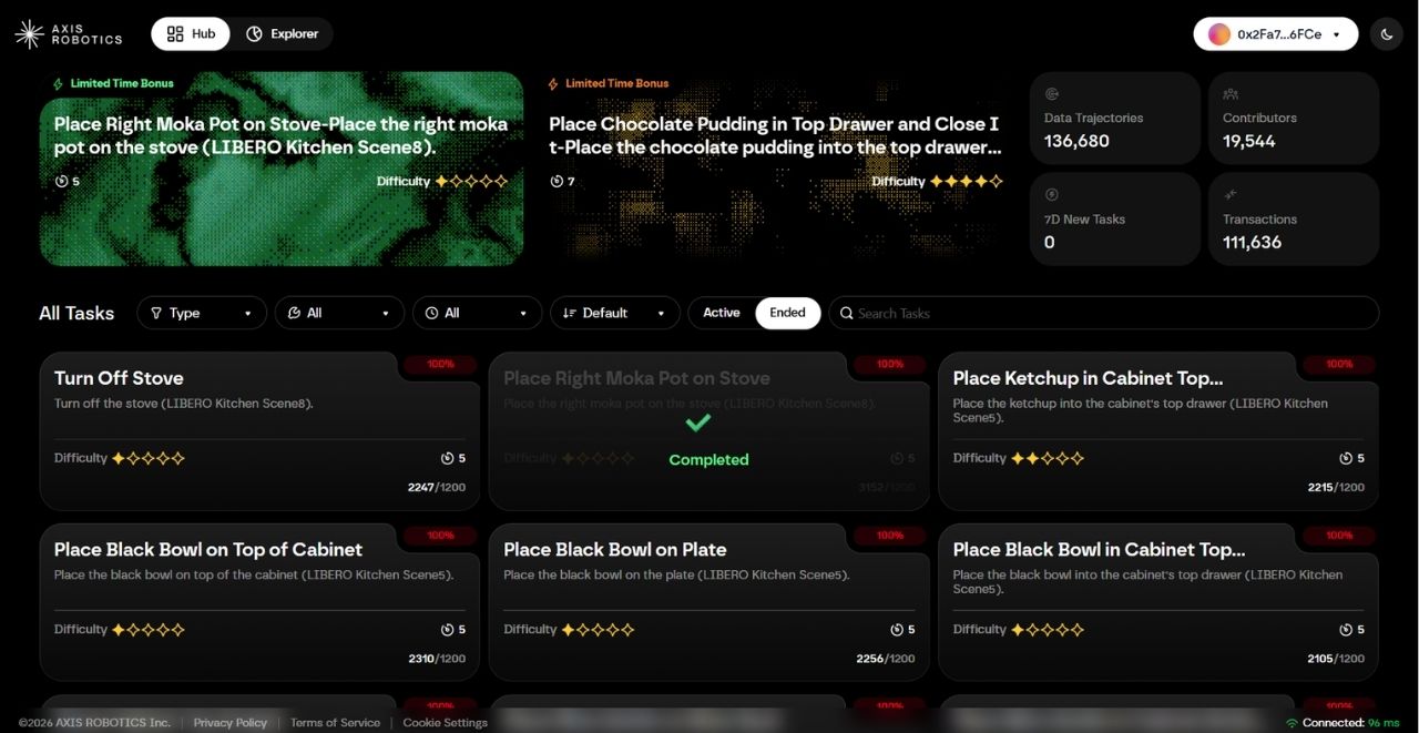 Những nhiệm vụ điều khiển cánh tay robot để kiếm điểm Axis Robotics