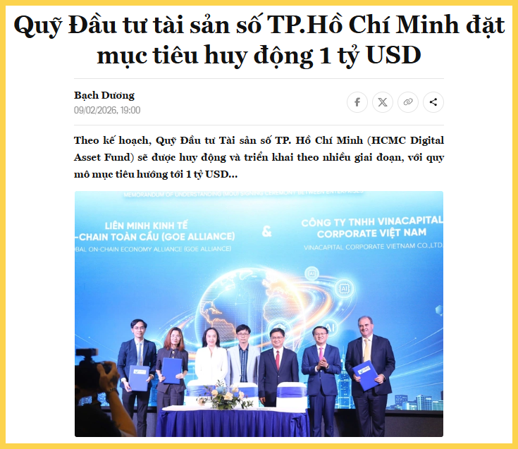 Quỹ đầu tư tài sản số 1 tỷ USD tại TP.HCM