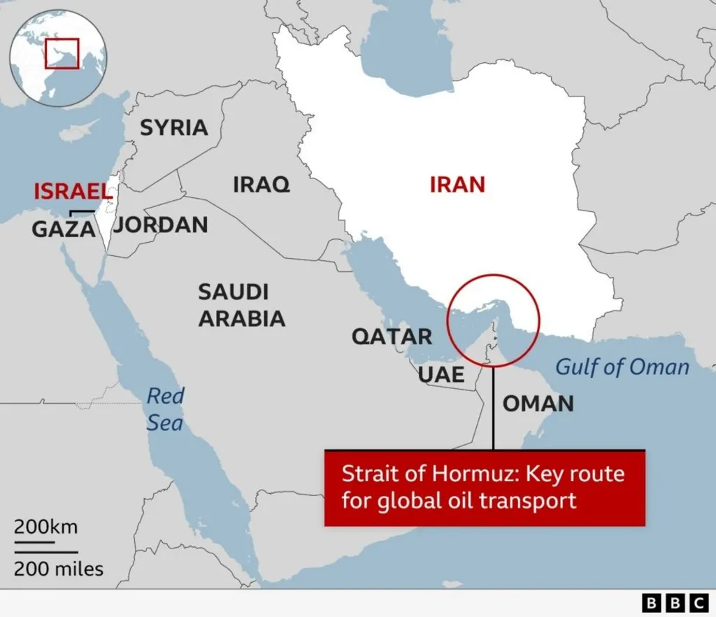 Vị trí của eo biển Hormuz - Huyết mạch trong vận tải toàn cầu